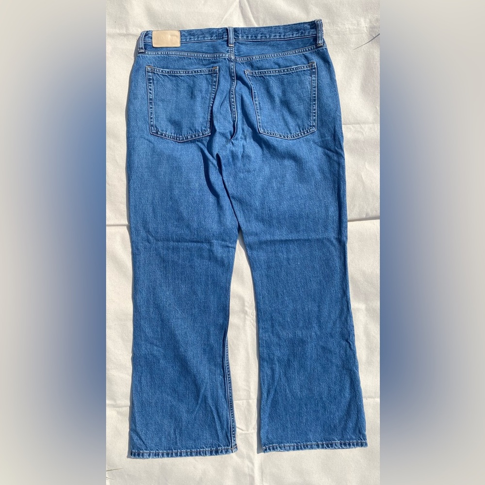 Everlane The Slouch Bootcut Jean Medium Wash Denim Women’s 31 Regular Flare - Picture 2 of 6